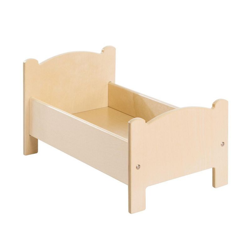 Kaplan Early Learning Wooden Doll Bed with Bedding, 2 of 6