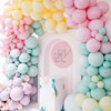 PartyWoo Balloons Pastel Rainbow Color Small Mini 5 Inch 120 pcs - 3 of 4