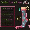 Tipi Toe Women's 6 Pack Colored Argyle Frost Patterned Lightweight Crew Socks - 3 of 4