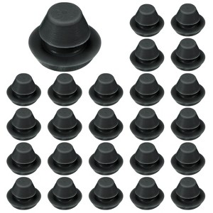 Unique Bargains Rubber Corrosion-Resistant Silicone Snap-in Locking Hole Plugs Black - 1 of 4