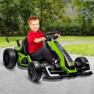 24V 7.5 Mph Electric Go Kart,Go Kart Electric Drift Kart Car with Adjustable Seat,300W Strong Motor, Drift/Sport Mode,Eva Tire - 1 of 4