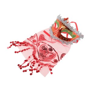 Unique Bargains Veiled Half Face Party Mask 1 Pc - 1 of 4