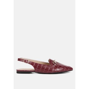 Trempe Croc Slingback Flat Sandals - 1 of 4