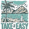 Men's Design By Humans Take it easy By Alexgunawan7390 T-Shirt - 2 of 4