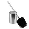 Evideco French Home Goods Modern Brushed Toilet Brush and Holder Set - Durable, Stylish Design with Replaceable Head - Perfect for Any Bathroom Decor - 2 of 4