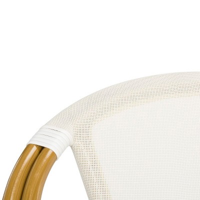 Karine Beige Aluminum Frame Transitional Arm Chair