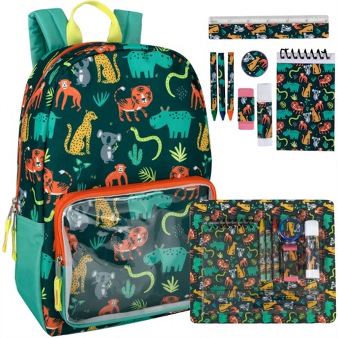 Trailmaker Kids' 17 Backpack With 9pc School Supply Set - Green : Target