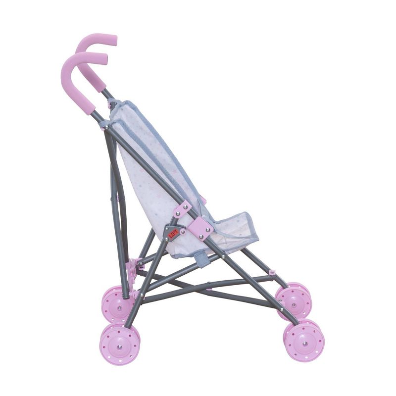 Perfectly Cute Star Print Fold Up Stroller for Baby Doll, 3 of 9