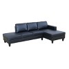 AndMakers 101.5 in. W Square Arm 2-piece L Shaped Faux Leather Modern Sectional Sofa - 4 of 4