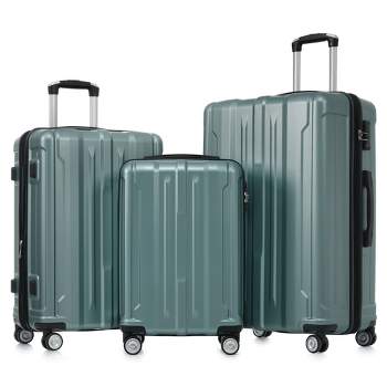 3pc Luggage Sets, 20"+24"+28" Expandable Hardshell Spinner Lightweight Suitcase with TSA Lock 4M -ModernLuxe