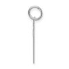 Black Bow Jewelry Sterling Silver, Jersey Collection, Medium Number 37 Pendant - 2 of 4
