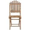 vidaXL Patio Chair Set of 2 Bamboo Solid Bamboo Standard Foldable - 4 of 4