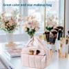 Generic Makeup Bag for Women Cosmetic Bag Large Make Up Organizer Travel Toiletry Bags Waterproof Zipper Tote Pouch Purse for Girls - 4 of 4