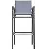 PAGED Patio Dining Chairs Aluminum Frame Swivel Outdoor Chair with Cushions for Poolside, Balcony - 3 of 4