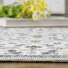 Washable Floral Print Area Rug - Soft Boho Carpet Non-Slip Low Pile Large Accent Rug for Living Room Bedroom Nursery Dining Room - 3 of 4