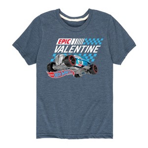 Boys' - Hot Wheels - Valentine's Epic Short Sleeve Graphic T-Shirt - 1 of 4