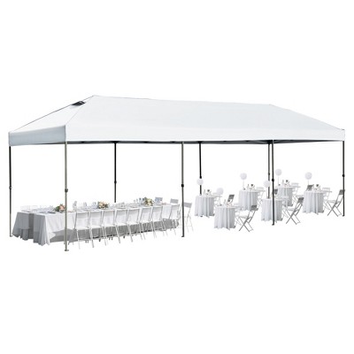 YOOCOZZ 10x30 Oxford Fabric Heavy-Duty Pop-Up Canopy with Sidewalls with Wheeled Bag