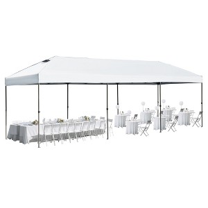 YOOCOZZ 10x30 Oxford Fabric Heavy-Duty Pop-Up Canopy with Sidewalls with Wheeled Bag - 1 of 4