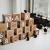 Kinderfeets: Bamboo ABC Blocks - 18pc Set, Ages 12mo+ - 3 of 4