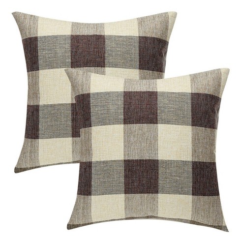 Black and cream discount buffalo check pillows