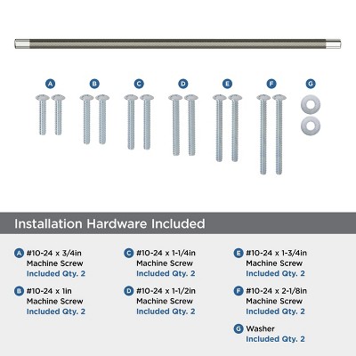 Polished Nickel 25" Modern Industrial Appliance Pull