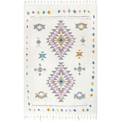 Nuloom Jocelyn Global Shag Tasseled Indoor Area Rug
