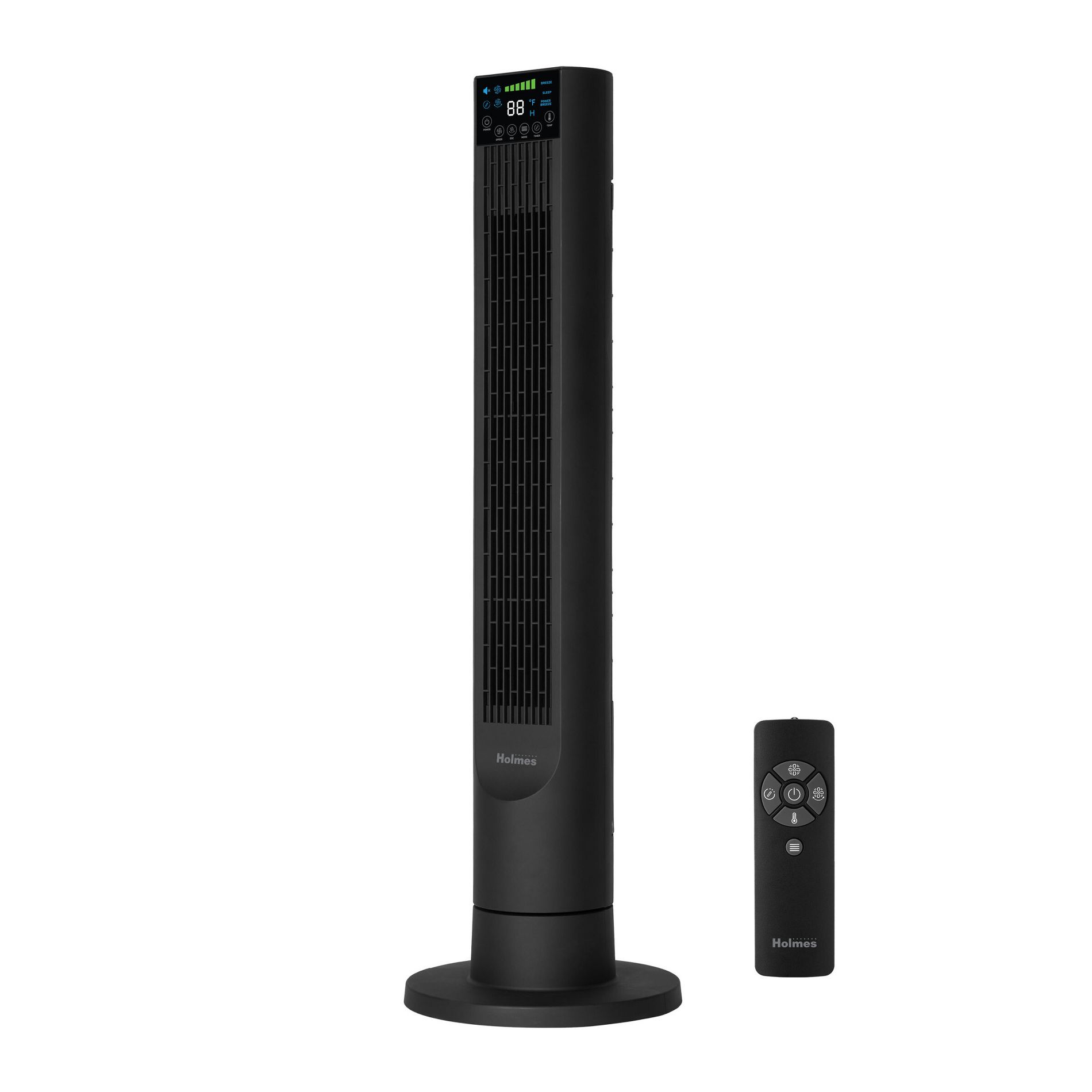 Holmes 40' Breeze Max Tower Oscillating Fan with Clean Breeze