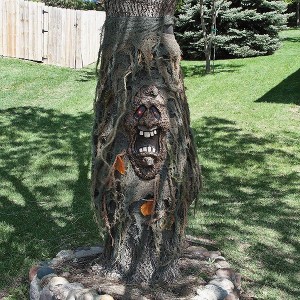 Fun Express Led Tree Ghost with Light-Up Eyes for Halloween Home Decor  1 Piece - 1 of 2