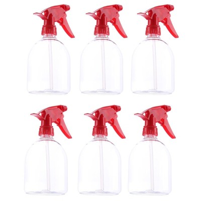 Juvale 6 Pack All-Purpose Plastic Spray Bottles, Spray Trigger, Cleaning Supplies, Red, 16 Oz