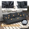 JOYRACER 90.55" Modern Upholstered Cloud Sofa, Couch with Deep Seat and Multiple Large Soft Pillows, Convertible Chaise Lounge Sofa for Living Room - 3 of 4
