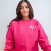 Simply Sage Market Women's Graphic Sweatshirt Embroidered Babe Heart Mini - 2 of 4