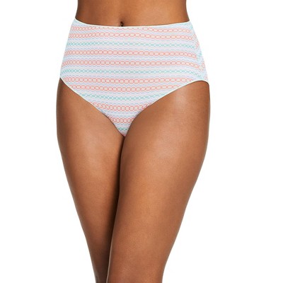 Jockey Women's No Panty Line Promise Tactel Hip Brief 6 Story Stripe