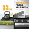 SUGIFT 4 Burner Portable Gas Griddle Grill Outdoor Propane Flat Top Grill with Folding Side Shelves for Camping BBQ Tailgating - 3 of 4
