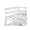 NicBex Twin/Full Size Loft Bed with Desk & Shelves,Twin Loft Bed with Built-in Drawers,Solid Pine Wood Loft Bed for Kids & Teens - 4 of 4
