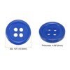 Unique Bargains Resin Craft Snap Round Flat 4-Hole Sewing Buttons 50 Pcs - 2 of 4