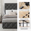 Upholstered Queen Platform Bed Frame with 4 Storage Drawers, PU Leather with Button Tufted, Wooden Slats Support, No Box Spring Needed, Noise-Free - 3 of 4