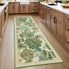 TackView Kitchen Runner Rug Non Slip Washable Runners for Hallways, Animal Print Runner Rugs Low-Pile Forest Long Carpet - 3 of 4