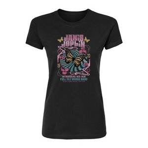 Women's - Janis Joplin - Butterfly Fitted Graphic T-Shirt - 1 of 3