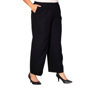 Women's Essential Wide Leg Rayon Pants - Plus - On The Plus Side