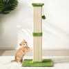 Heynemo 32" Cat Scratching Post, Sisal Cat Scratcher with Hanging Ball Toy, Tall Scratch Pole for Indoor Cats, Cat Scratch Post for Cats - 2 of 4