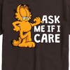 Men's - Garfield - Ask Me If I Care Short Sleeve Graphic T-Shirt - 2 of 4
