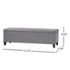 CAVINAS  Storage Ottoman Bench for Bedroom,51.25" Storage Bench with Soft-Close Lid,Rectangle Ottoman for Living Room,Entryway - 4 of 4