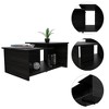 Coffee Table, Lower Open Shelf, Black - 2 of 4