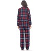 Ashford & Brooks Women's Flannel Plaid Pajamas Long Pj Set - 3 of 4