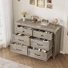 6 Dresser for Bedroom, 47" Wide Drawer Dresser with Storage Freestanding, Wooden Closet Storage Chest for Living Room, Bedroom, Entryway - 4 of 4