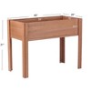 TUYOHW Elevated Raised Garden Bed with Legs,Solid Wood Planter Box for Outdoor Vegetables Herbs Flowers - 3 of 4