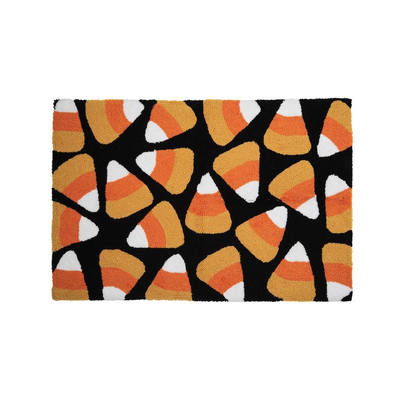 C&F Home Candy Corn Halloween Hooked Rug, 1 of 3