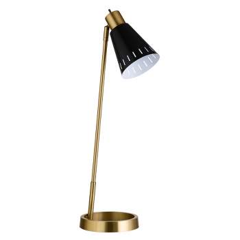 Hampton & Thyme 27" Tall Table Lamp with Metal Shade Brass/Matte Black