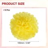 Unique Bargains Birthday Bachelorette Wedding Party Paper Pom Poms Flower Ball Kit 12 Pcs - 2 of 4