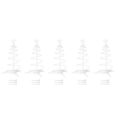 Yescom Munchkin  5 pack 2ft Spiral Tree for Indoo forr Outdoor Holiday Christmas Decoration Multi-Color Multicolor